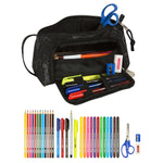 School Case with Accessories Transformers Black 20 x 11 x 8.5 cm (32 Pieces)