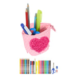 Pencil Holder Case Safta Love Yourself Pink (32 Pieces)