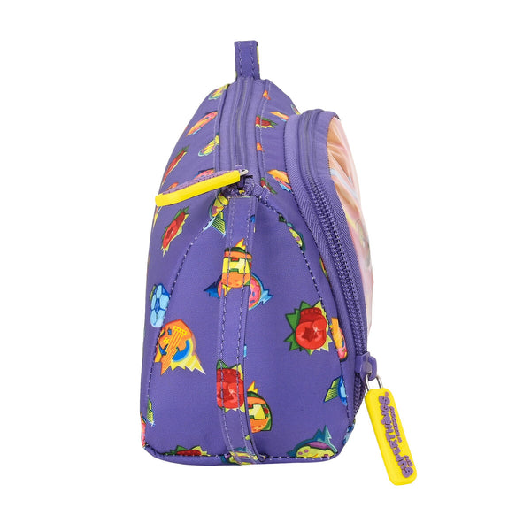 School Case SuperThings Guardians of Kazoom Yellow Purple 20 x 11 x 8.5 cm