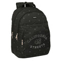 School Bag Safta California Black 32 x 42 x 15 cm