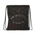 Backpack with Strings Safta California Black 35 x 40 x 1 cm