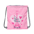 Backpack with Strings Safta Paris Pink Navy Blue 35 x 40 x 1 cm