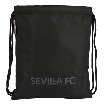 Backpack with Strings Sevilla Fútbol Club Teen 35 x 40 x 1 cm Black