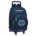 School Rucksack with Wheels Batman Legendary Navy Blue 33 x 45 x 22 cm