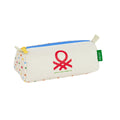 School Case Benetton Topitos White (21 x 8 x 7 cm)