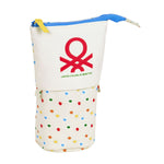 Pencil Holder Case Benetton Topitos White (8 x 19 x 6 cm)