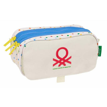 Triple Carry-all Benetton Topitos White Natural 21,5 x 10 x 8 cm