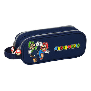 Double Carry-all Super Mario Navy Blue 21 x 8 x 6 cm