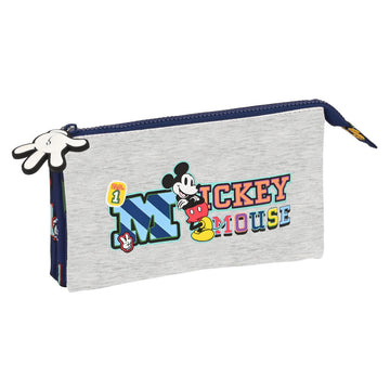 Triple Carry-all Mickey Mouse Only One Navy Blue 22 x 12 x 3 cm