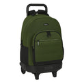 School Rucksack with Wheels Safta Dark forest Black Green 33 X 45 X 22 cm