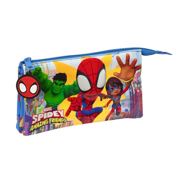 Triple Carry-all Spidey Team Up Blue 22 x 12 x 3 cm