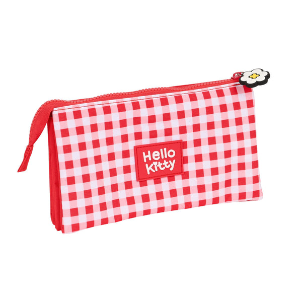Triple Carry-all Hello Kitty Spring Red (22 x 12 x 3 cm)