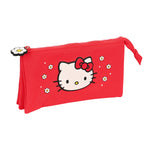 Triple Carry-all Hello Kitty Spring Red (22 x 12 x 3 cm)