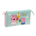 Double Carry-all Peppa Pig Ice cream Pink Mint 22 x 12 x 3 cm