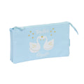 Triple Carry-all Glow Lab Cisnes Light Blue 22 x 12 x 3 cm