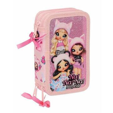 Triple Pencil Case Na!Na!Na! Surprise Fabulous 12,5 x 19,5 x 5,5 cm