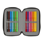 Double Pencil Case The Avengers Forever Multicolour 12.5 x 19.5 x 4 cm (28 Pieces)