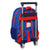 School Rucksack with Wheels Sonic Let's roll Navy Blue 26 x 34 x 11 cm