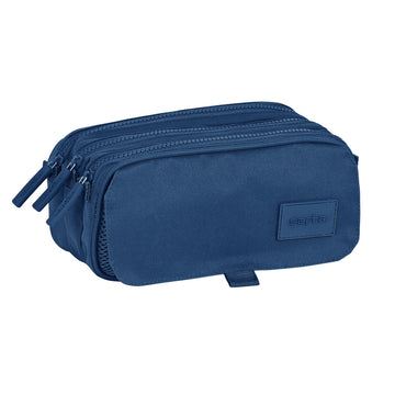 Triple Carry-all Safta 21,5 x 10 x 8 cm Navy Blue