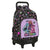 School Rucksack with Wheels Monster High Creep Black 33 X 45 X 22 cm