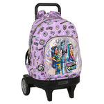 School Rucksack with Wheels Monster High Best boos Lilac 33 X 45 X 22 cm