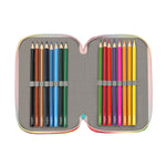 Triple Pencil Case Rainbow High Paradise Turquoise 12.5 x 19.5 x 5.5 cm (36 Pieces)