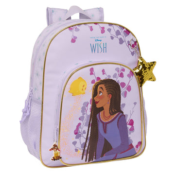 School Bag Wish Lilac 32 X 38 X 12 cm