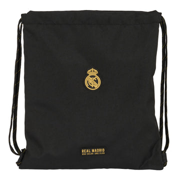 Backpack with Strings Real Madrid C.F. Black 35 x 40 x 1 cm