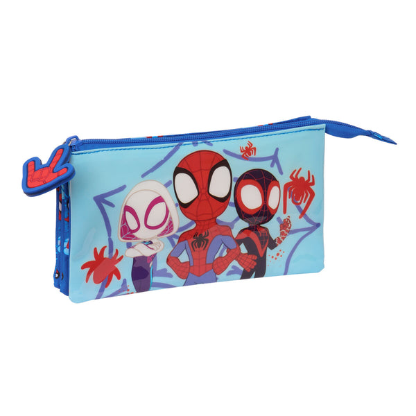Double Carry-all Spidey Blue 22 x 12 x 3 cm