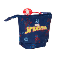 Pencil Holder Case Spider-Man Neon Navy Blue 8 x 19 x 6 cm