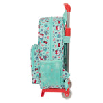 School Rucksack with Wheels Hello Kitty Sea lovers Turquoise 26 x 34 x 11 cm