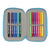 Double Pencil Case Algo de Jaime White 12.5 x 19.5 x 4 cm (28 Pieces)