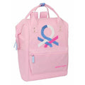 School Bag Benetton Pink 27 x 40 x 19 cm