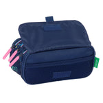 Triple Carry-all Benetton Cool Navy Blue 21,5 x 10 x 8 cm