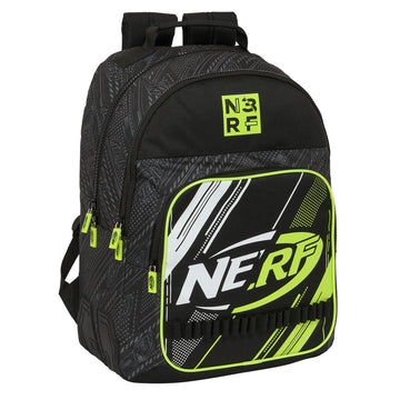 School Bag Nerf Get ready Black 32 x 42 x 15 cm