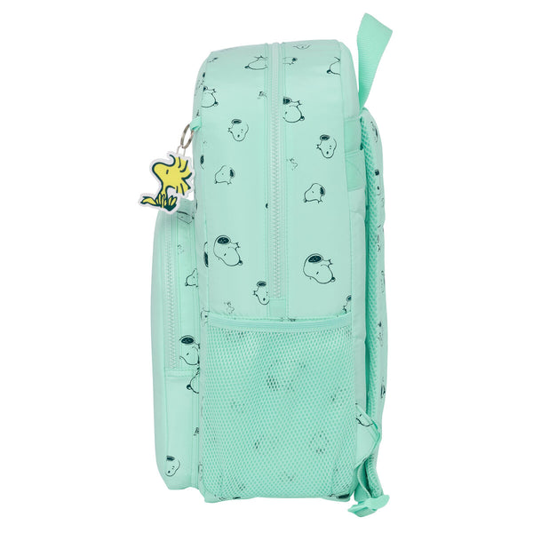 School Bag Snoopy Groovy Green 30 x 46 x 14 cm
