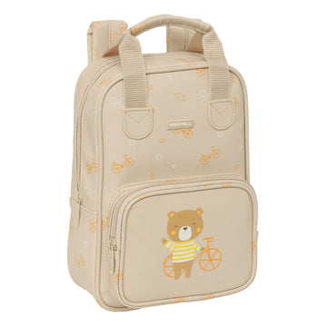 Child bag Safta Osito Beige 20 x 28 x 8 cm