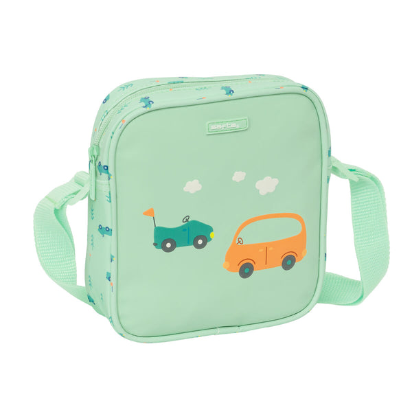 Shoulder Bag Safta Cars Green 16 x 18 x 4 cm