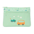 School Case Safta Coches Cars Green 23 x 16 x 3 cm