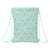 Backpack with Strings Safta Caracol Turquoise 26 x 34 x 1 cm