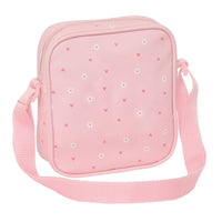 Shoulder Bag Safta Rabbit Pink 16 x 18 x 4 cm