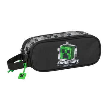 Double Carry-all Minecraft Black Green Grey 21 x 8 x 6 cm