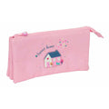 Triple Carry-all Glowlab Kids Sweet Home Pink 22 x 12 x 3 cm Recycled