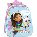 School Bag Gabby's Dollhouse Pink Sky blue 27 x 33 x 10 cm