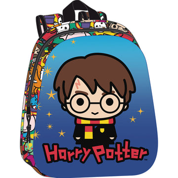 School Bag Harry Potter Blue Multicolour 27 x 33 x 10 cm