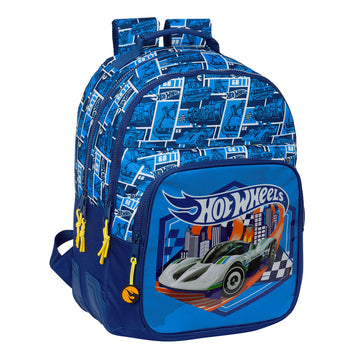 School Bag Hot Wheels Sonny Navy Blue 32 x 42 x 15 cm