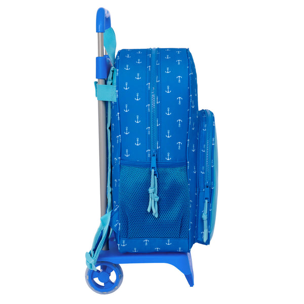 School Rucksack with Wheels Donald Blue 33 x 42 x 14 cm