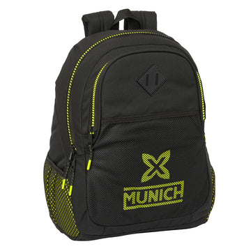 School Bag Munich Beat Black 32 x 44 x 16 cm