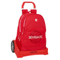 School Rucksack with Wheels Sevilla Fútbol Club Red 32 x 44 x 16 cm