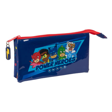 Triple Carry-all PJ Masks Ready Navy Blue 22 x 12 x 3 cm